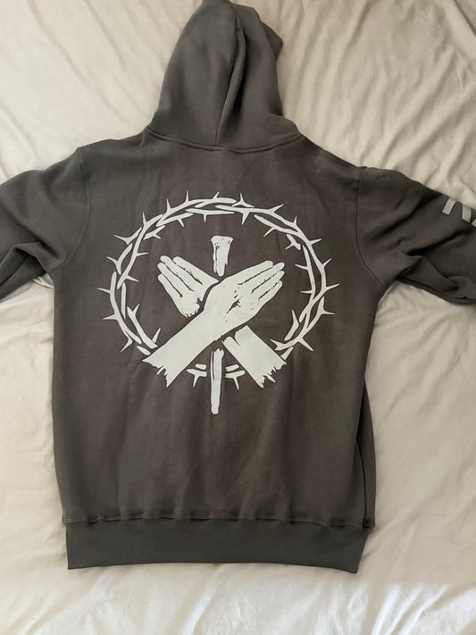 Scars and Thorns dark grey Zip-up