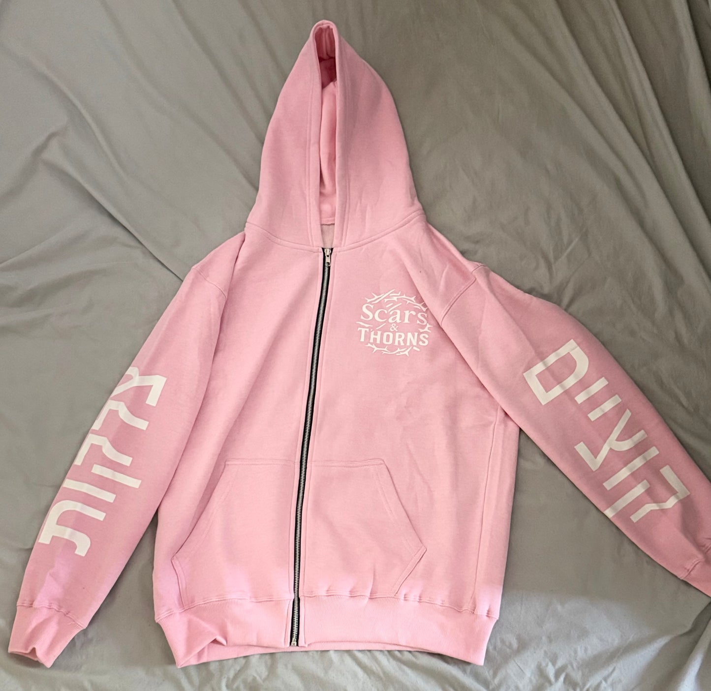 Scars and Thorns Pink Zip up