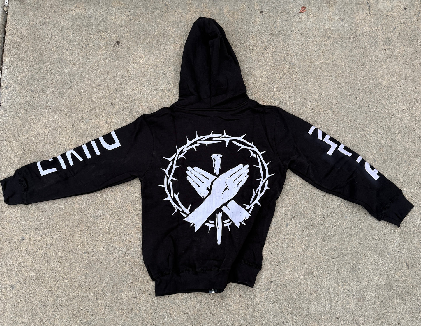 Scars and Thorns Black Zip-up Hoodie