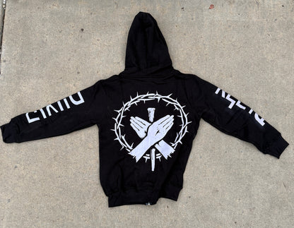 Scars and Thorns Black Zip-up Hoodie