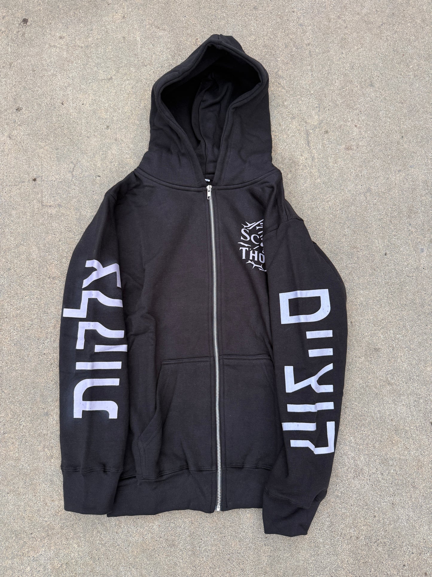 Scars and Thorns Black Zip-up Hoodie