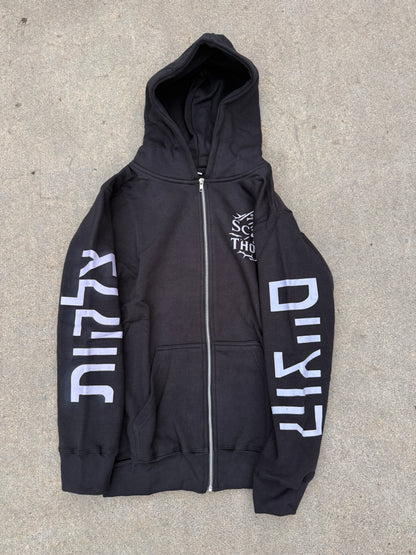 Scars and Thorns Black Zip-up Hoodie