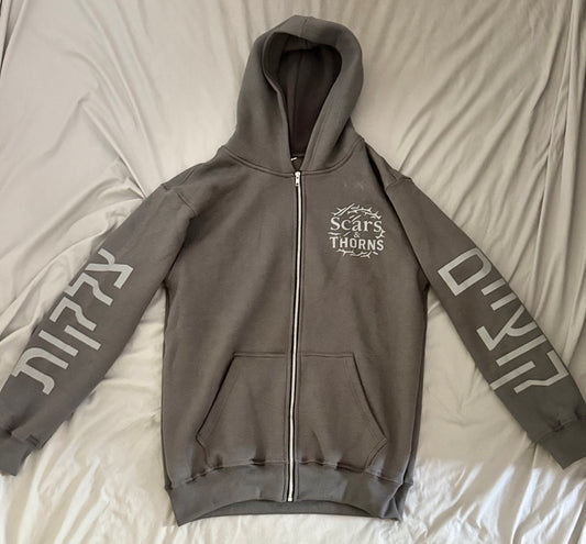 Scars and Thorns dark grey Zip-up