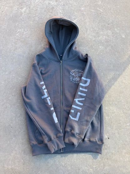 Scars and Thorns dark grey Zip-up
