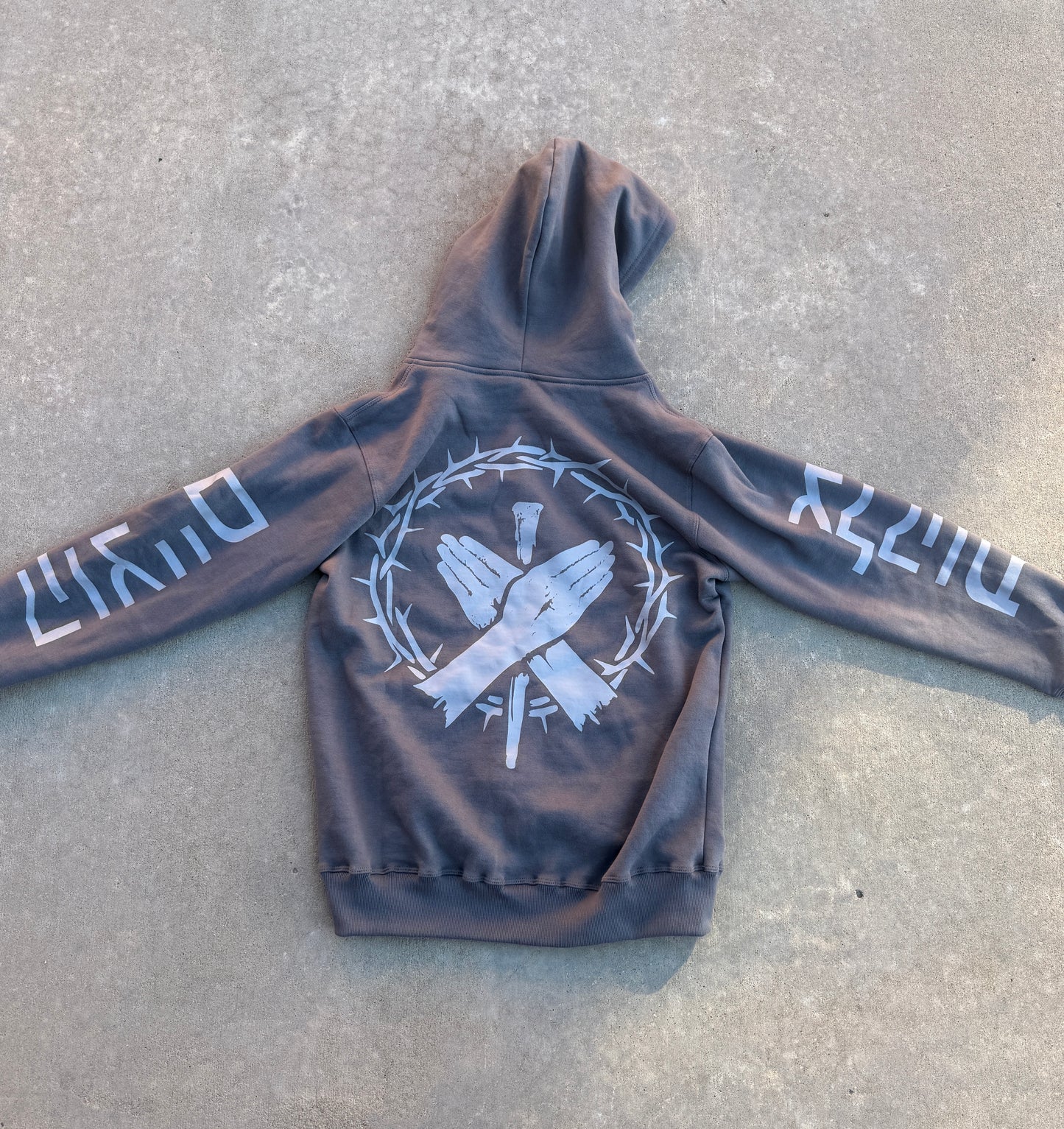 Scars and Thorns dark grey Zip-up