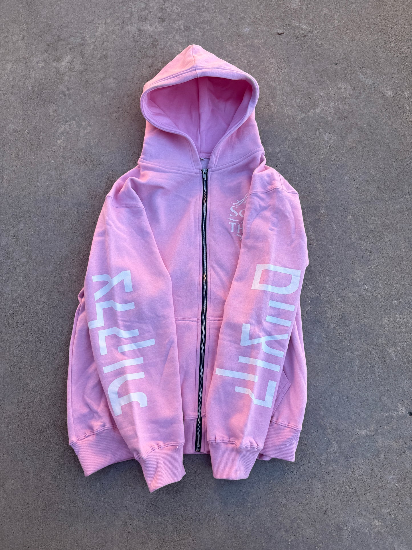 Scars and Thorns Pink Zip up
