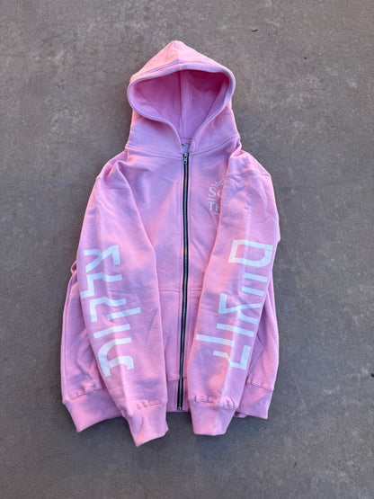 Scars and Thorns Pink Zip up