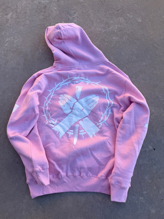 Scars and Thorns Pink Zip up