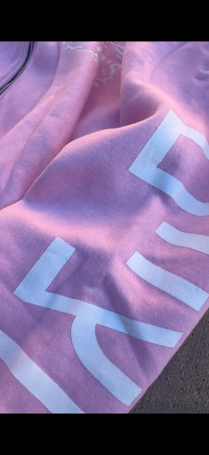Scars and Thorns Pink Zip up